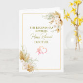 The Legend Has Retired Elegant Retirement Kaart (Gele Bloem)