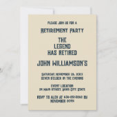 The Legend Has Retired funny retirement Kaart (Voorkant)