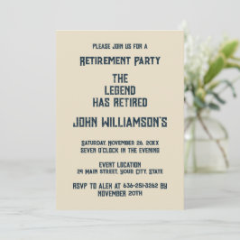 The Legend Has Retired funny retirement Kaart