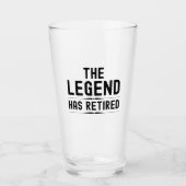 The legend has retired glas (Voorkant)