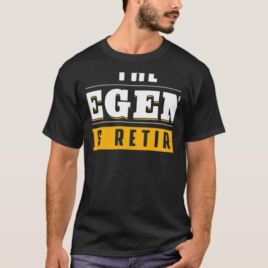 The Legend Has Retired Retirement Grand Father T-shirt (Voorkant)