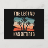 The legend has retired, Retitation, Retiree Briefkaart (Voorkant)