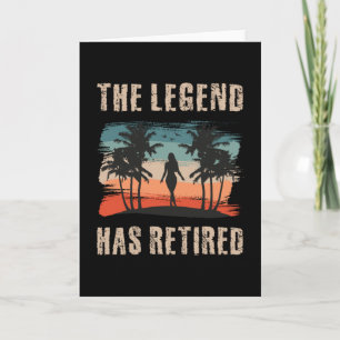 The legend has retired, Retitation, Retiree Kaart
