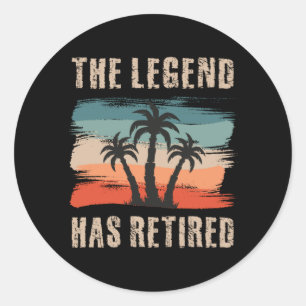 The legend has retired, Retitation, Retiree Ronde Sticker