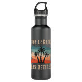 The legend has retired, Retitation, Retiree Waterfles (Voorkant)