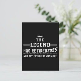 The Legend heeft 2025 gepensioneerd - niet meer mi Briefkaart
