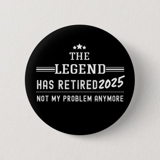 The Legend heeft 2025 gepensioneerd - niet meer mi Ronde Button 5,7 Cm (Voorkant)