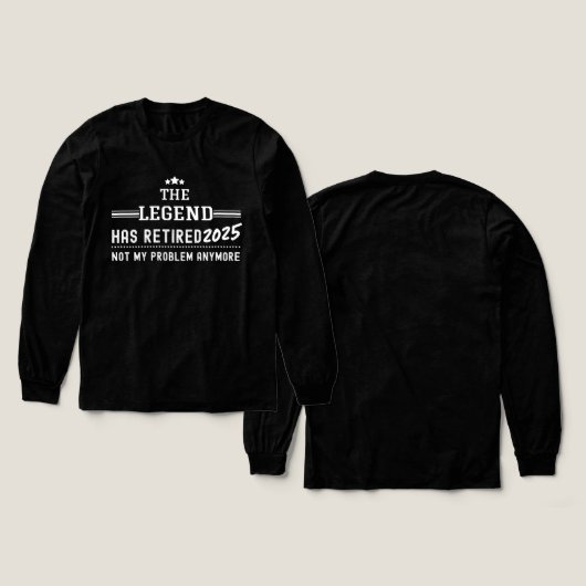The Legend heeft 2025 gepensioneerd - niet meer mi Tri-Blend Shirt (Voorkant /achterkant)