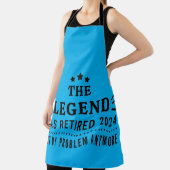 The Legend is met pensioen gegaan 2024 Niet mijn P Schort (Insitu)