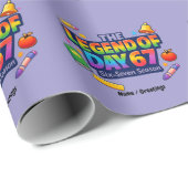 The Legend of Day 67 Rainbow School Celebration Cadeaupapier (Rol Hoek)