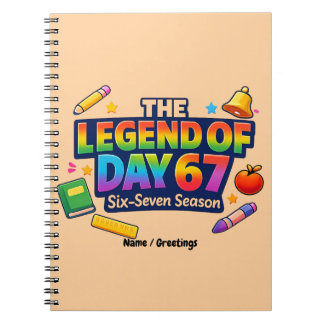 The Legend of Day 67 Rainbow School Celebration Notitieboek