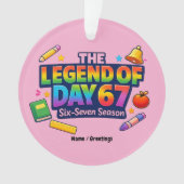 The Legend of Day 67 Rainbow School Celebration Ornament (voorkant)