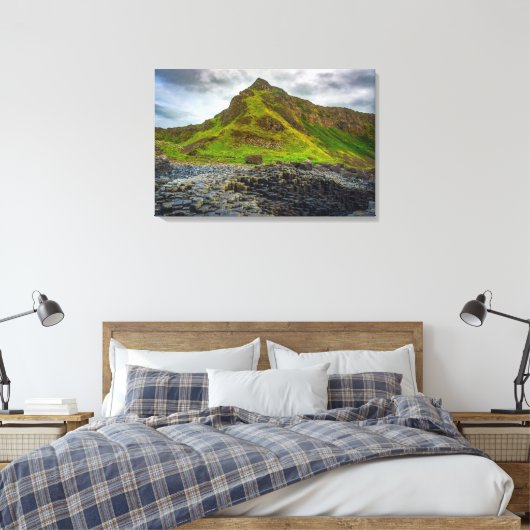 The Legendary Giant's Causeway Landscape Wall Art Canvas Afdruk (Insitu (Slaapkamer))