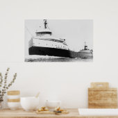 The Legendary S.S. Edmund Fitzgerald Poster (Keuken)