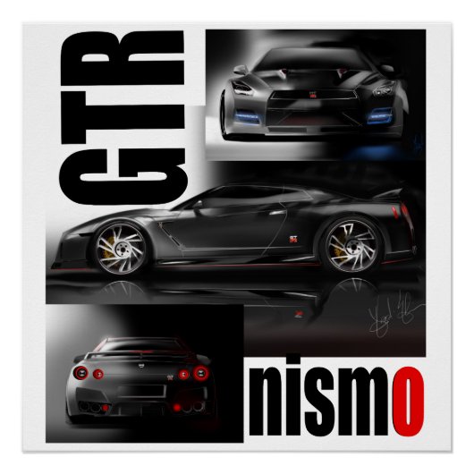The Legendary Supercar GTR Godzilla Poster (Voorkant)
