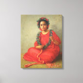 "The Lei Maker" — Theodore Wores Canvas Afdruk (Voorkant)