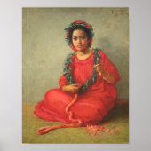 "The Lei Maker" — Theodore Wores Poster (Voorkant)