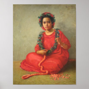 "The Lei Maker" — Theodore Wores Poster
