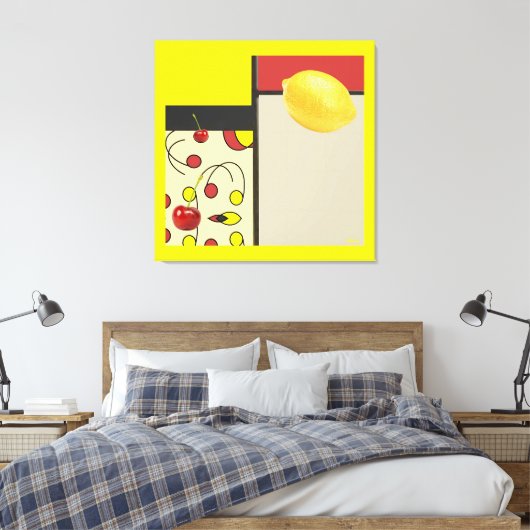 The Lemon Drop Canvas Afdruk (Insitu (Slaapkamer))