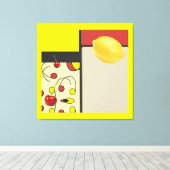 The Lemon Drop Canvas Afdruk (Insitu (Houten vloer))