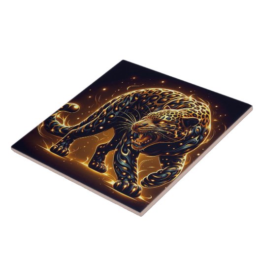 The Leopard Tegeltje (Zijkant)