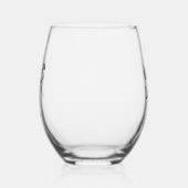 The Leprechaun with a shamrock Wijnglas Zonder Voet (Links)