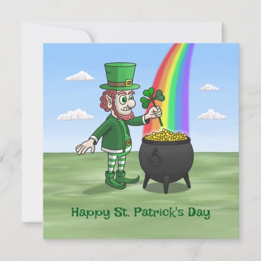 The Leprechauns Happy St. Patricks Day Kaart (Voorkant)