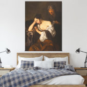 The Letter (between 1650 and 1660) Canvas Afdruk (Insitu (Slaapkamer))