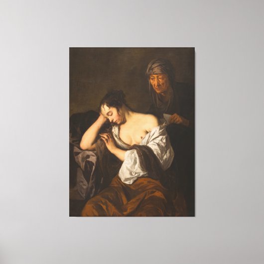 The Letter (between 1650 and 1660) Canvas Afdruk (Voorkant)