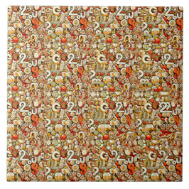 The LETTER G STEREOGRAM 4.25x4.25, 6x6 inches  Tegeltje