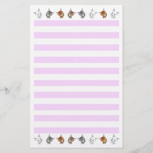 The letter paper of the cats briefpapier (Voorkant)
