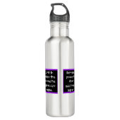 The Letter Q | Never Anonymous – Alfa Sity Design Waterfles (Achterkant)