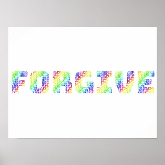 The Liberating Act: Allow Yourself to FORGIVE Rain Poster (Voorkant)