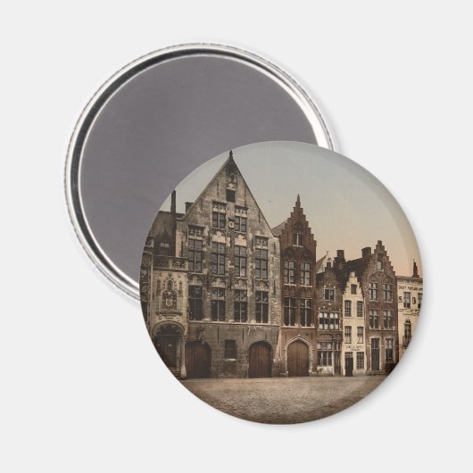 The Library, Brugge, België Magneet (Voorkant / Achterkant)