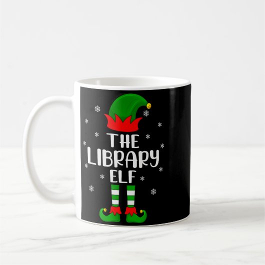 The Library Elf Christmas Party Matching Family Xm Koffiemok (Links)