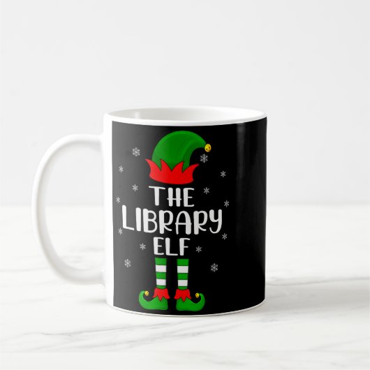 The Library Elf Christmas Party Matching Family Xm Koffiemok (Links)