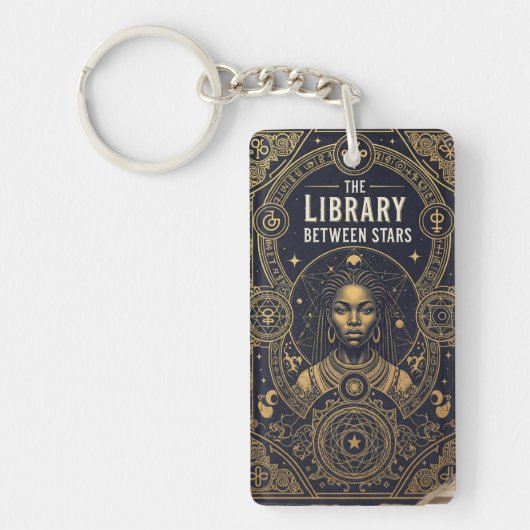 The Library Lounge | Vintage Book Cover Keychain  (Voorkant)