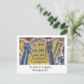 The Library of Congress, Washington DC Briefkaart (Staand voorkant)