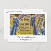 The Library of Congress, Washington DC Briefkaart (Voorkant / Achterkant)