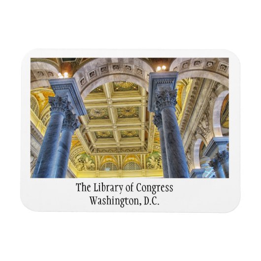 The Library of Congress, Washington DC Magneet (Horizontaal)