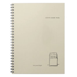 The Library Stamp Minimalist Book Lover Notebook  Notitieboek