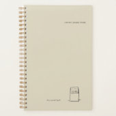 The Library Stamp Minimalist Book Lover Planner (Voorkant)