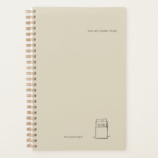 The Library Stamp Minimalist Book Lover Planner (Voorkant)