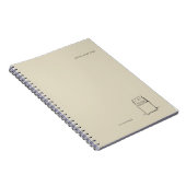The Library Stamp Minimalist Book Lover Planner Notitieboek (Rechterzijde)