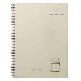 The Library Stamp Minimalist Book Lover Planner Notitieboek