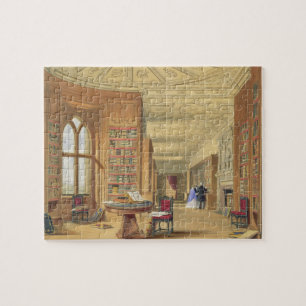 The Library, Windsor Castle, 1838 (kleurenlitho) Legpuzzel
