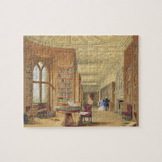 The Library, Windsor Castle, 1838 (kleurenlitho) Legpuzzel (Horizontaal)
