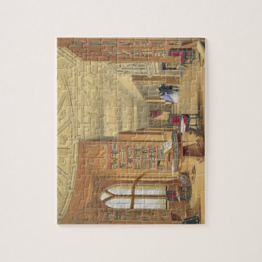 The Library, Windsor Castle, 1838 (kleurenlitho) Legpuzzel (Verticaal)