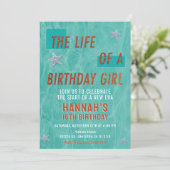 The Life of a Birthday Girl Showgirl Birthday Kaart (Staand voorkant)