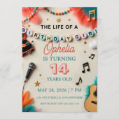 The Life of a Birthday Girl Showgirl Birthday Kaart (Voorkant)